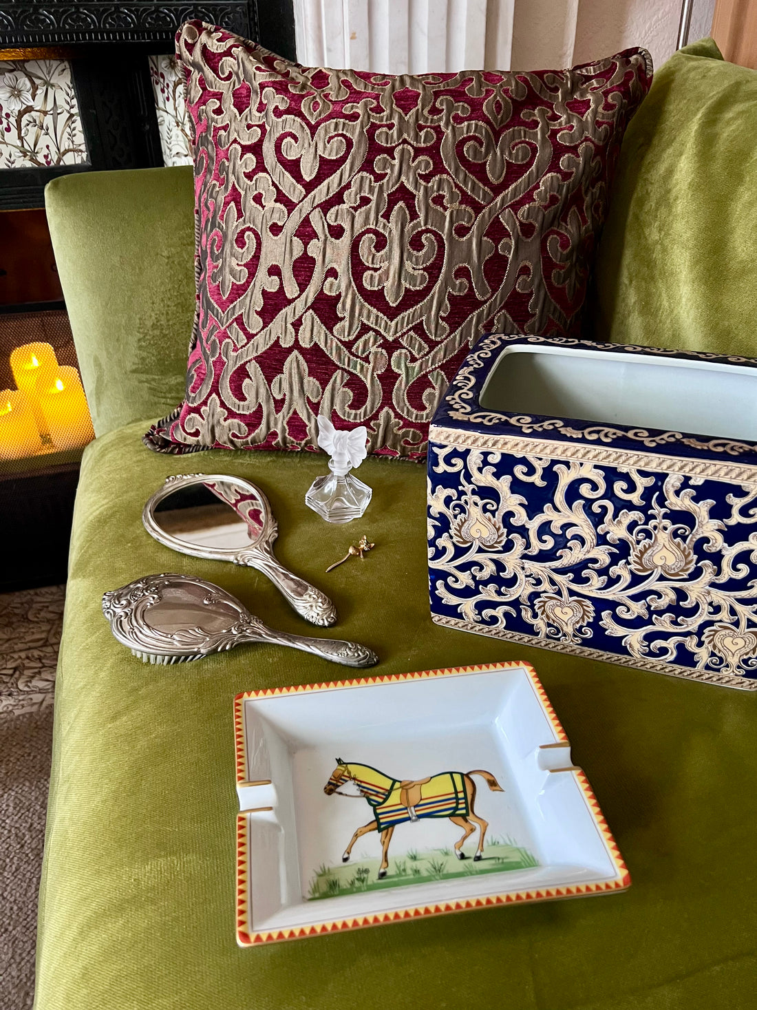 Vide-poche cendrier Hermès « Cheval à la couverture »