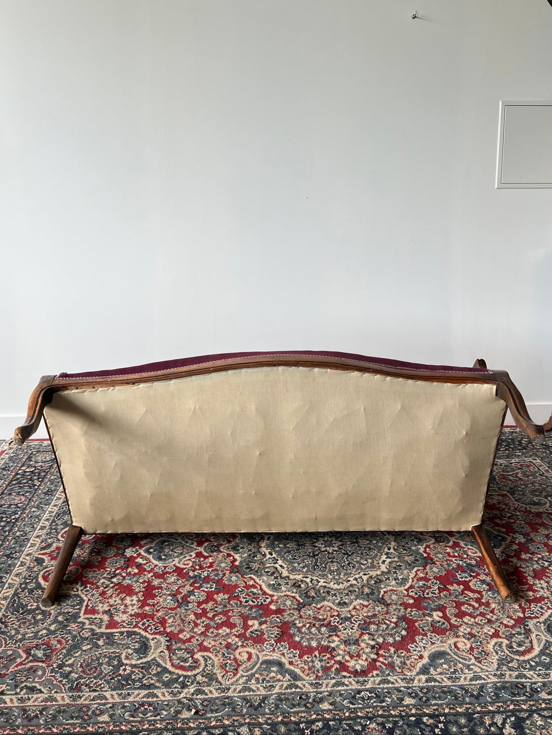 Banquette cabriolet style Louis XV