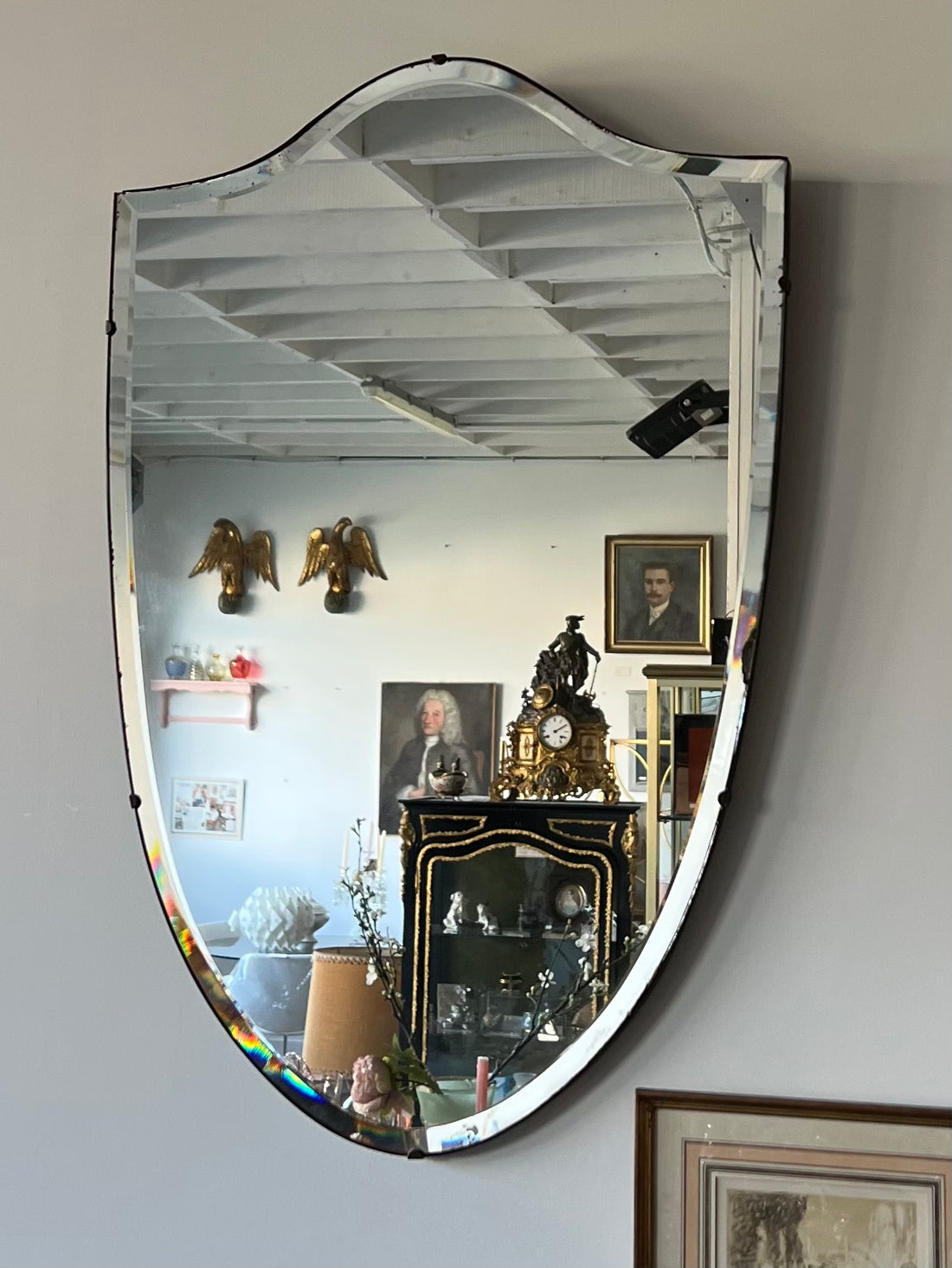 Miroir biseauté années 30