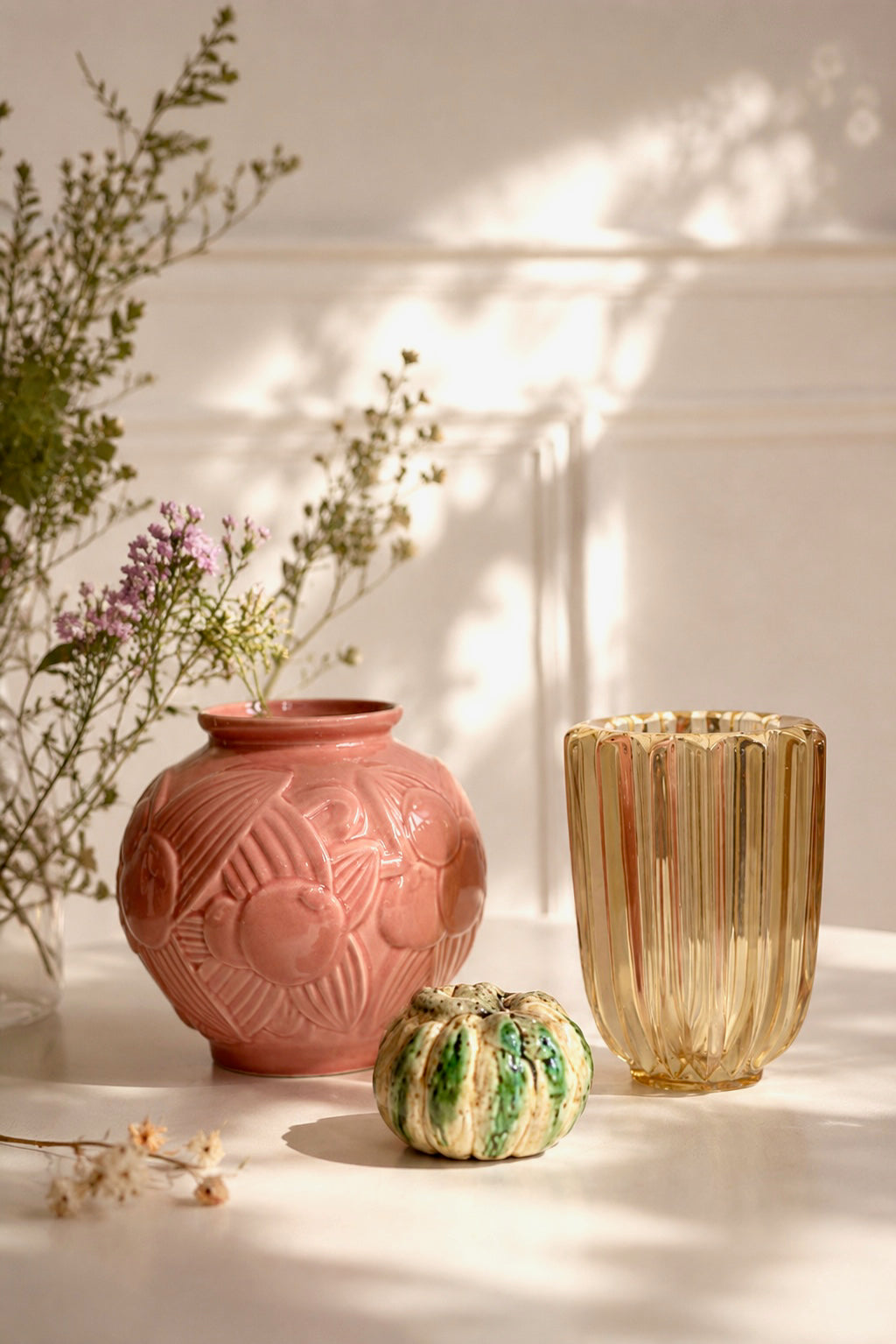Vase en cristal Pierre D'Avesn Art Déco 1930