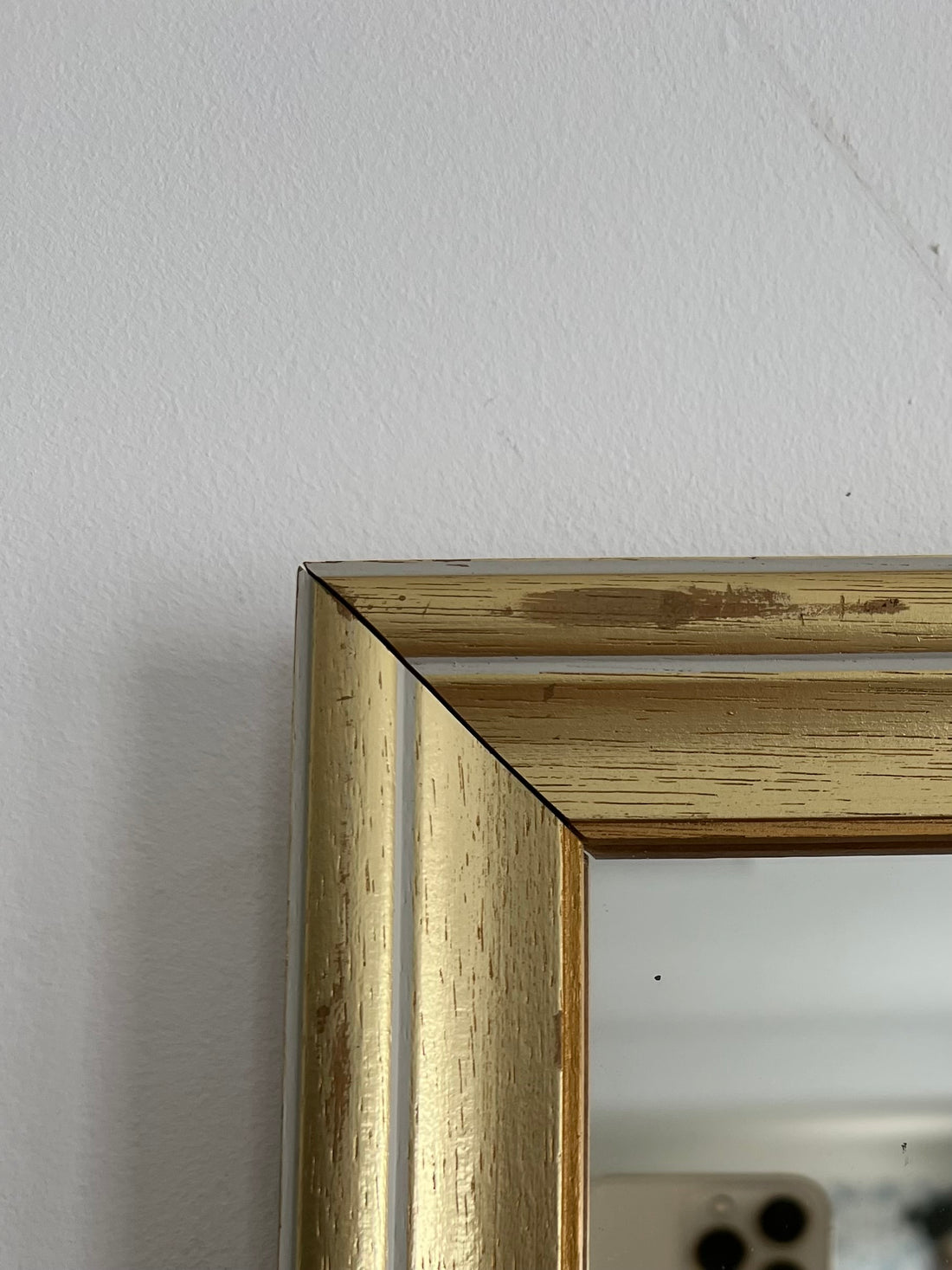 Grand miroir doré