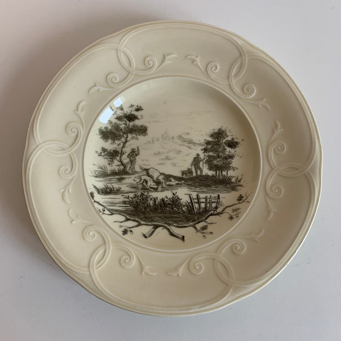 Suite de 8 assiettes à dessert Gien (#2)