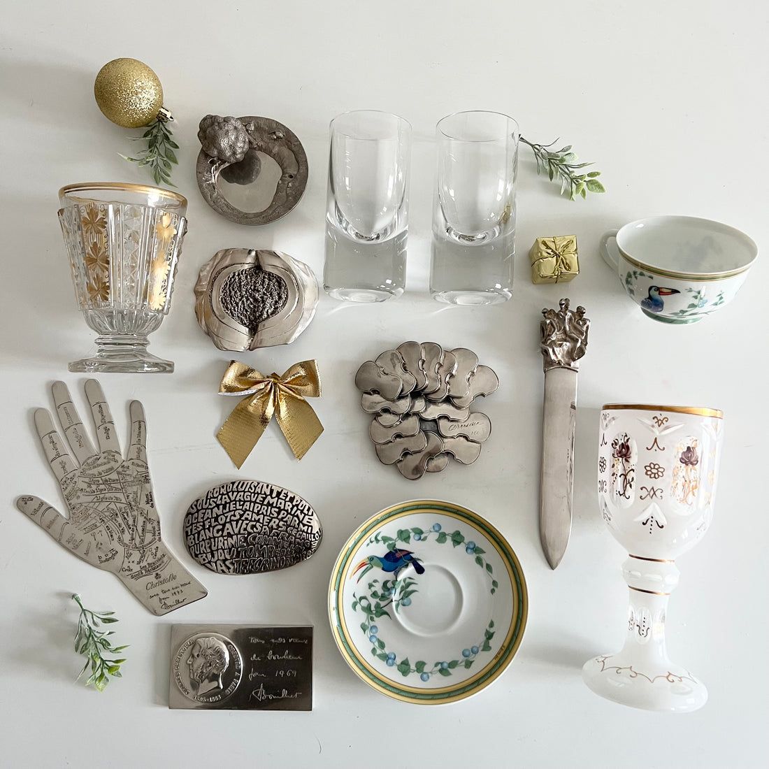 "Elle et Lui" Paire de verres Baccarat