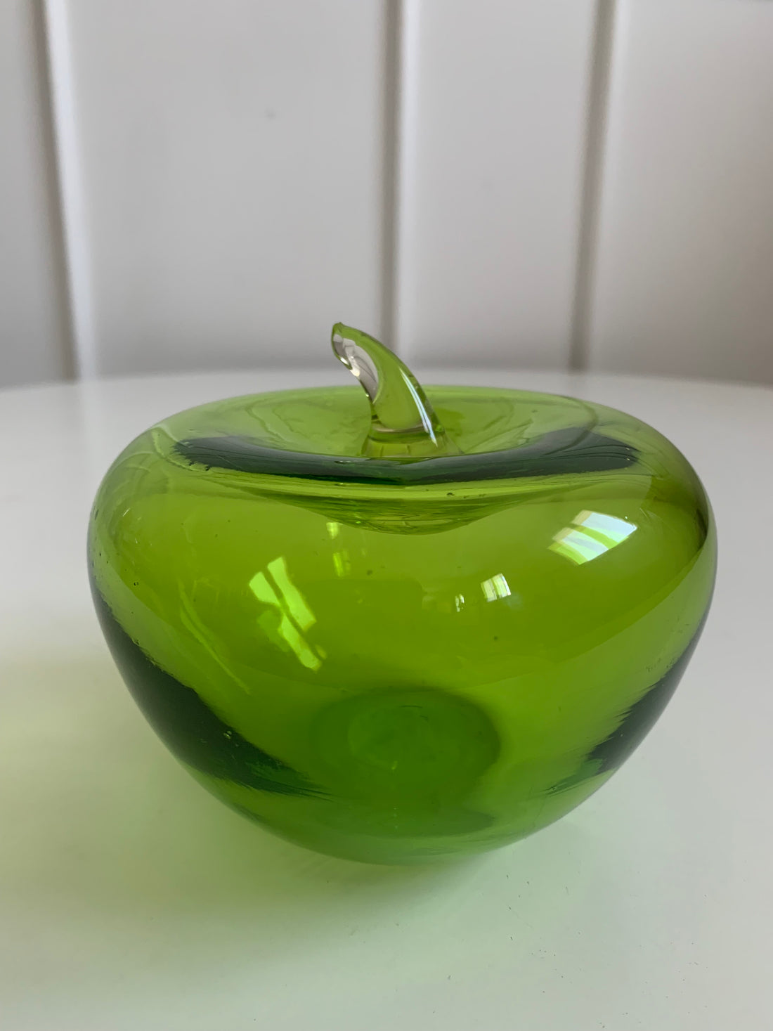 Pomme en verre soufflé Murano