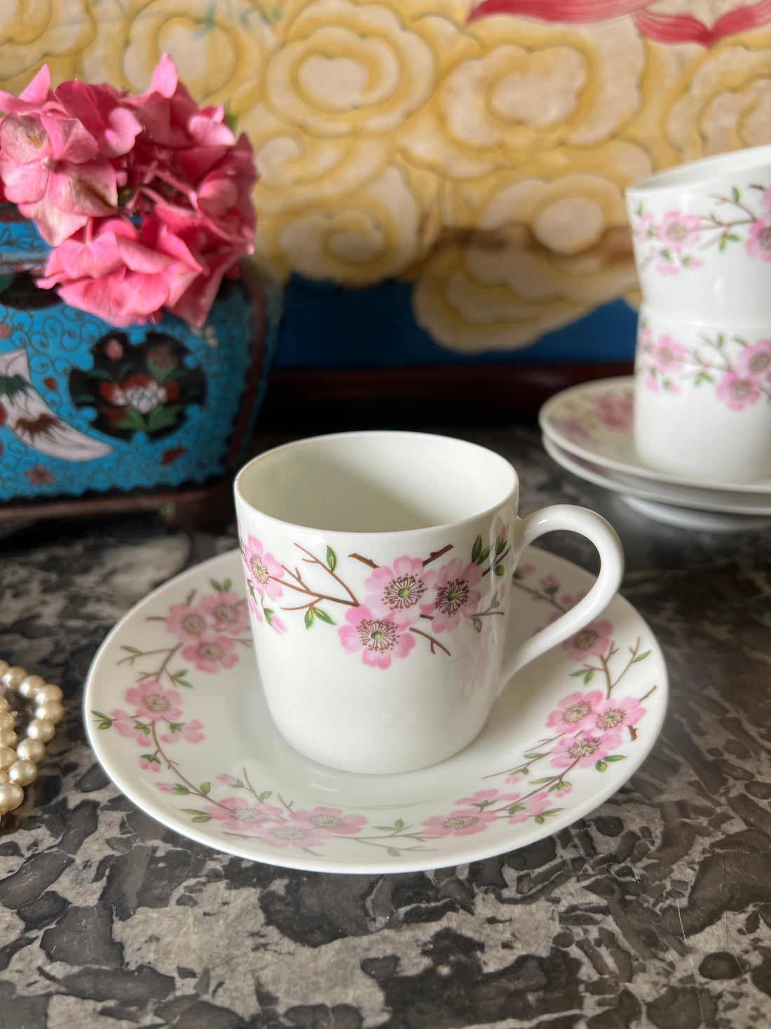 Service 8 tasses Porcelaine de Paris (Limoges)
