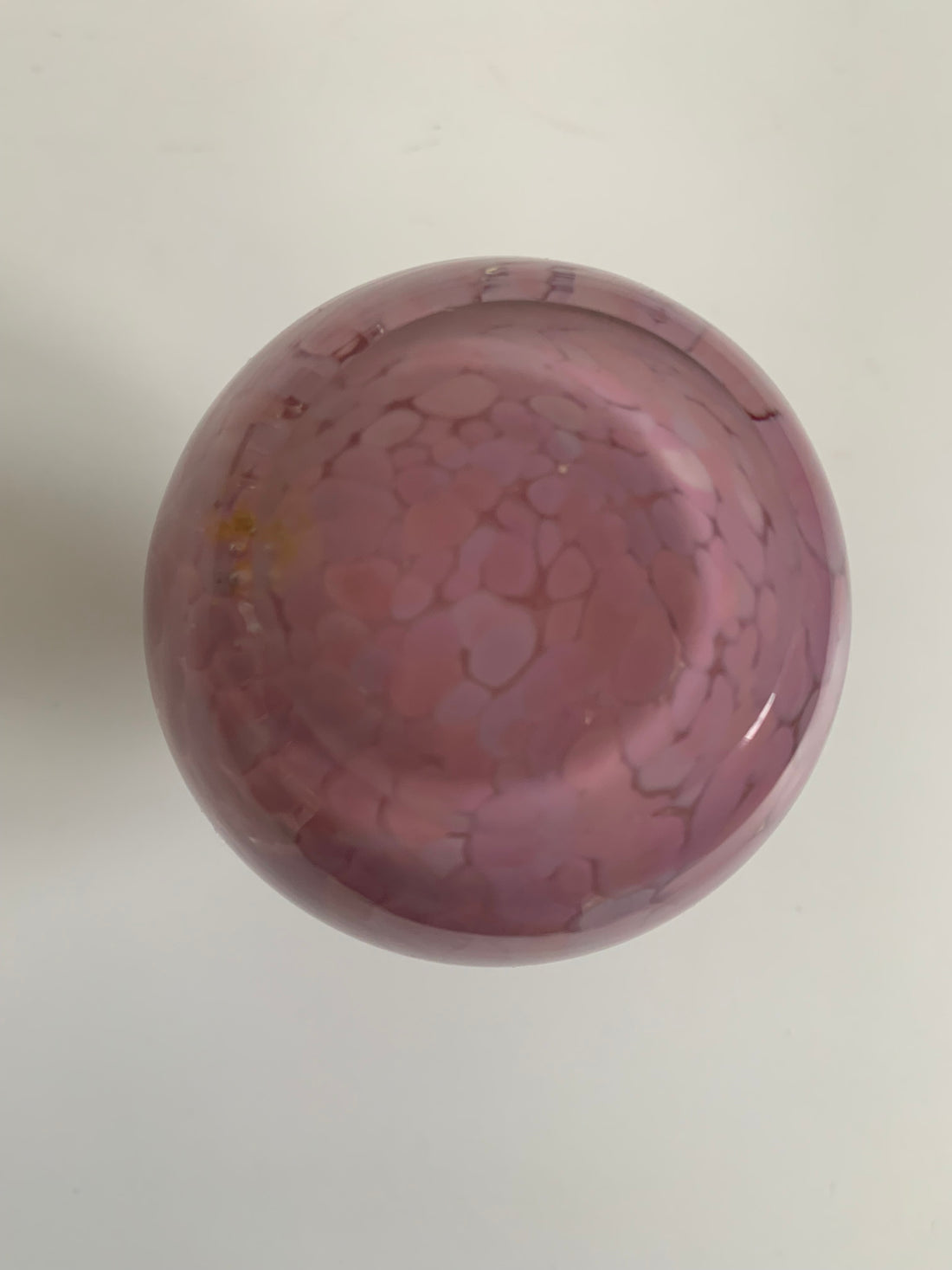 Soliflore rose en verre soufflé