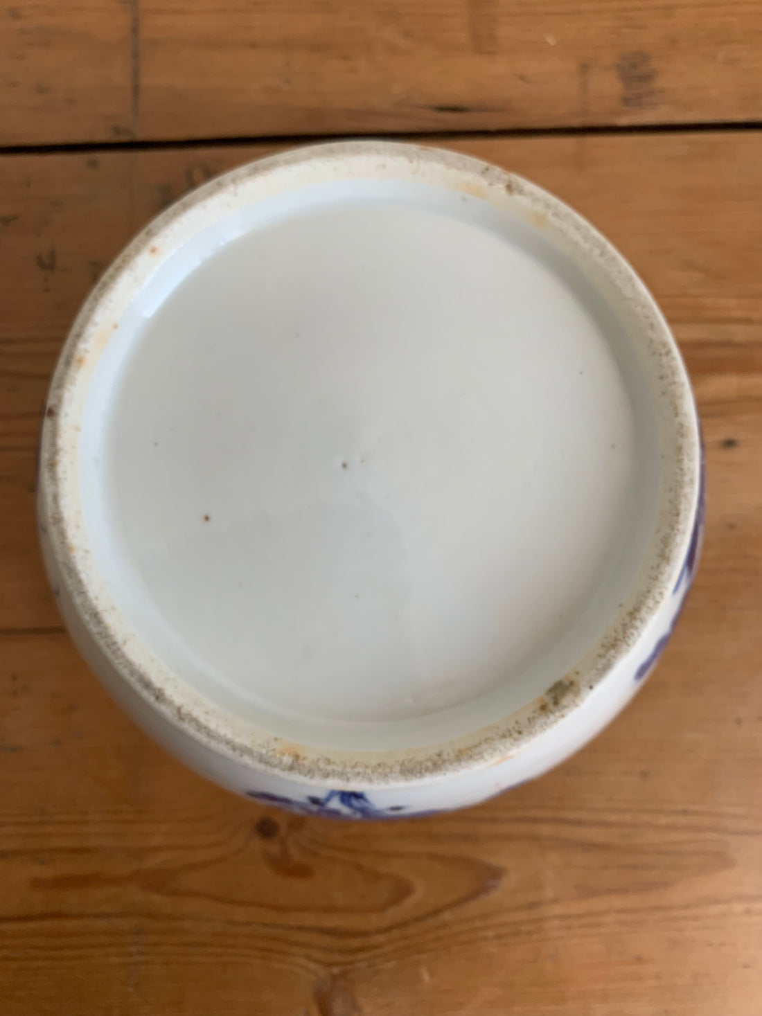 Cache-pot en porcelaine de chine XIXème