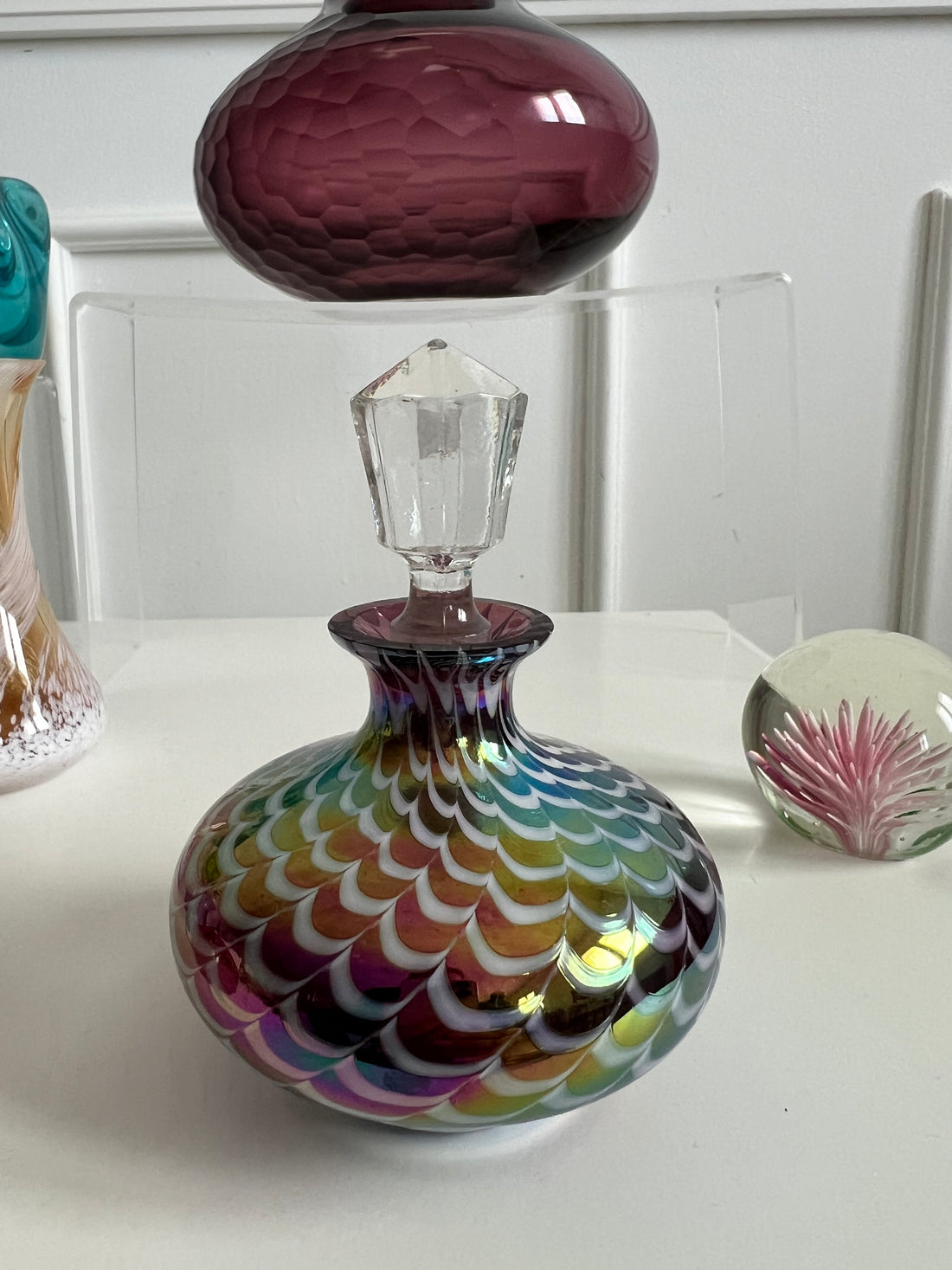 Flacon à parfum irisé Murano