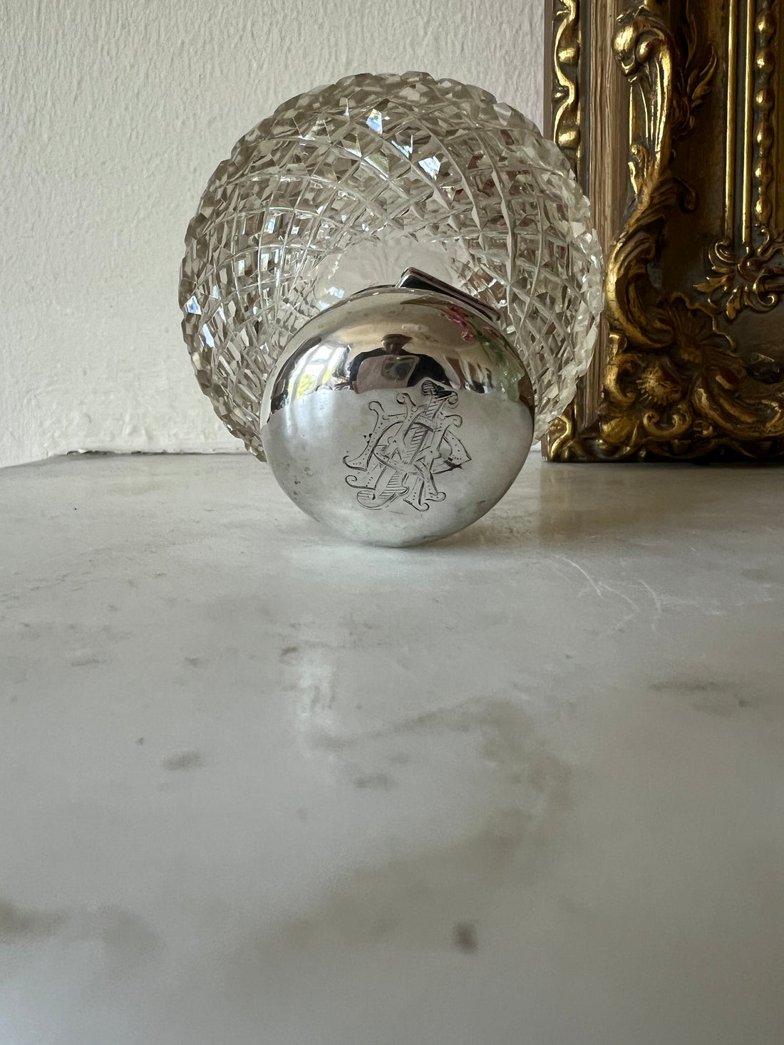 Flacon de parfum anglais 1902 argent