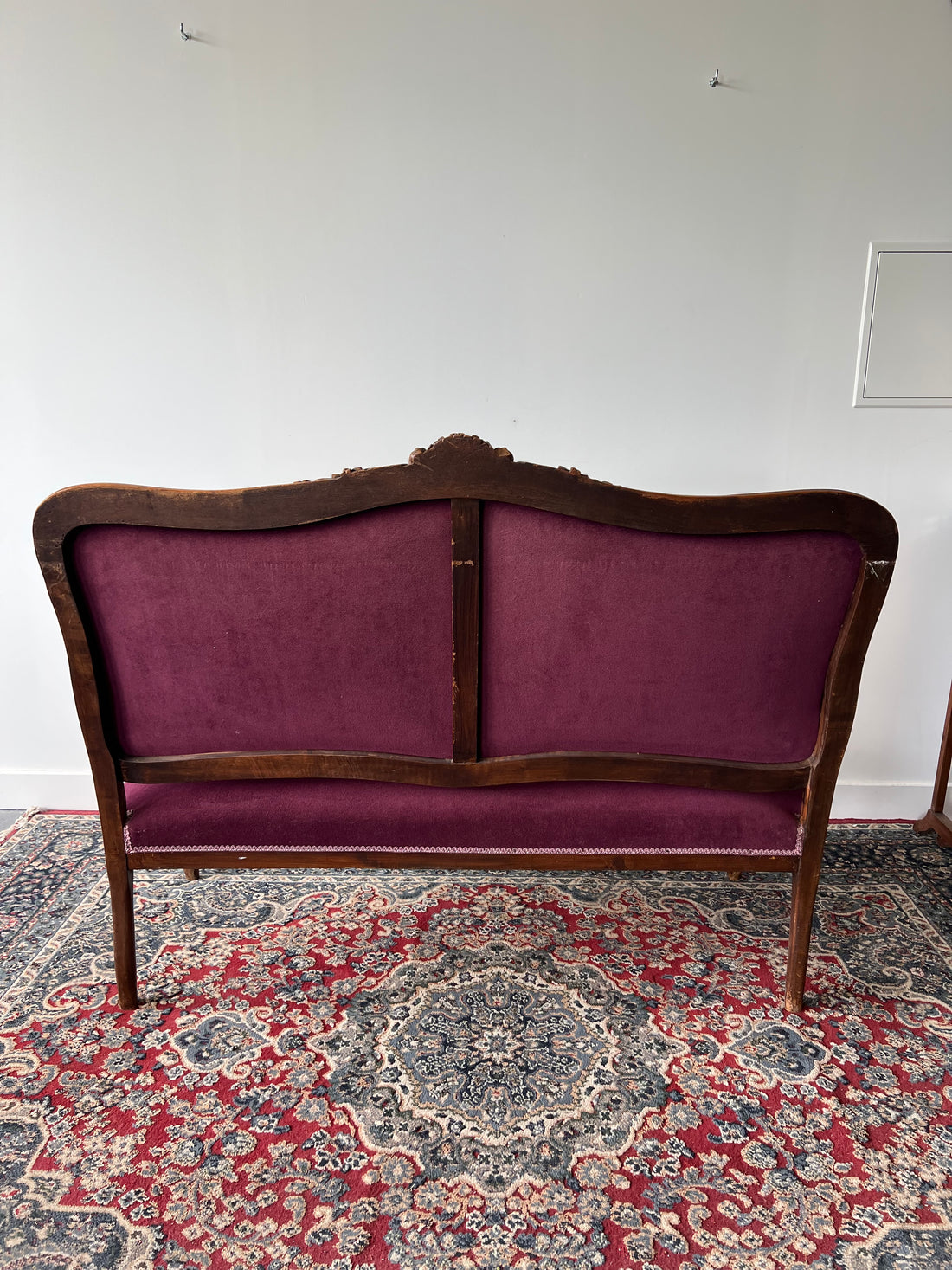 Banquette cabriolet style Louis XV