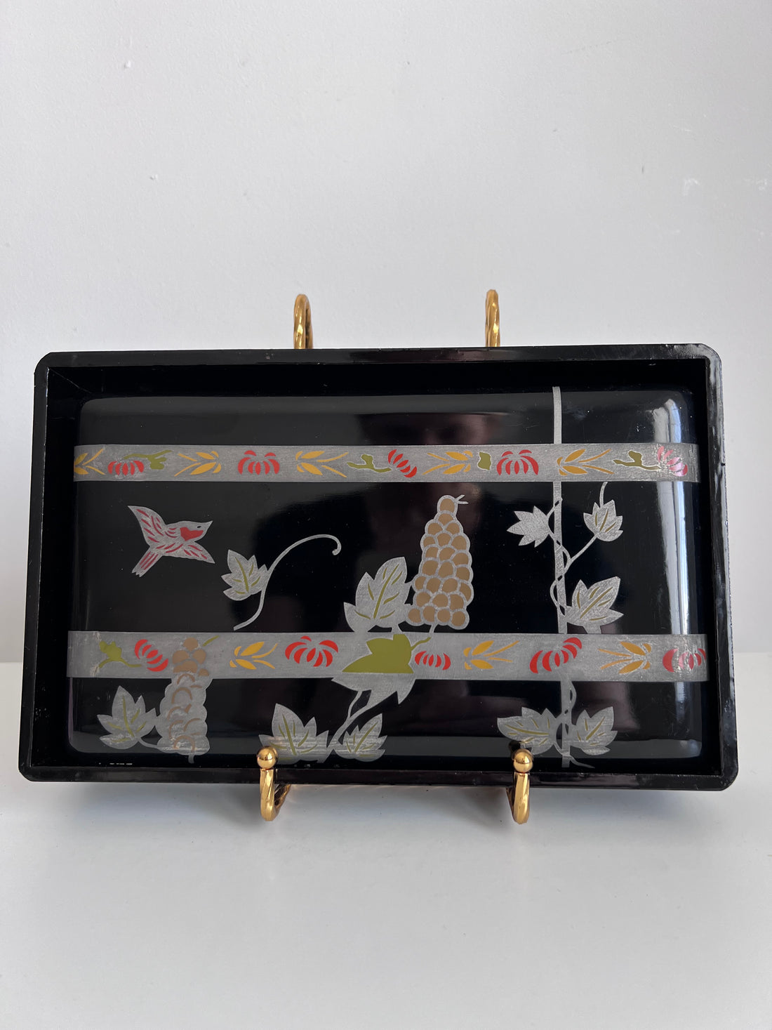Paire de boîtes laquées gigognes Art Déco - Japon - 1950