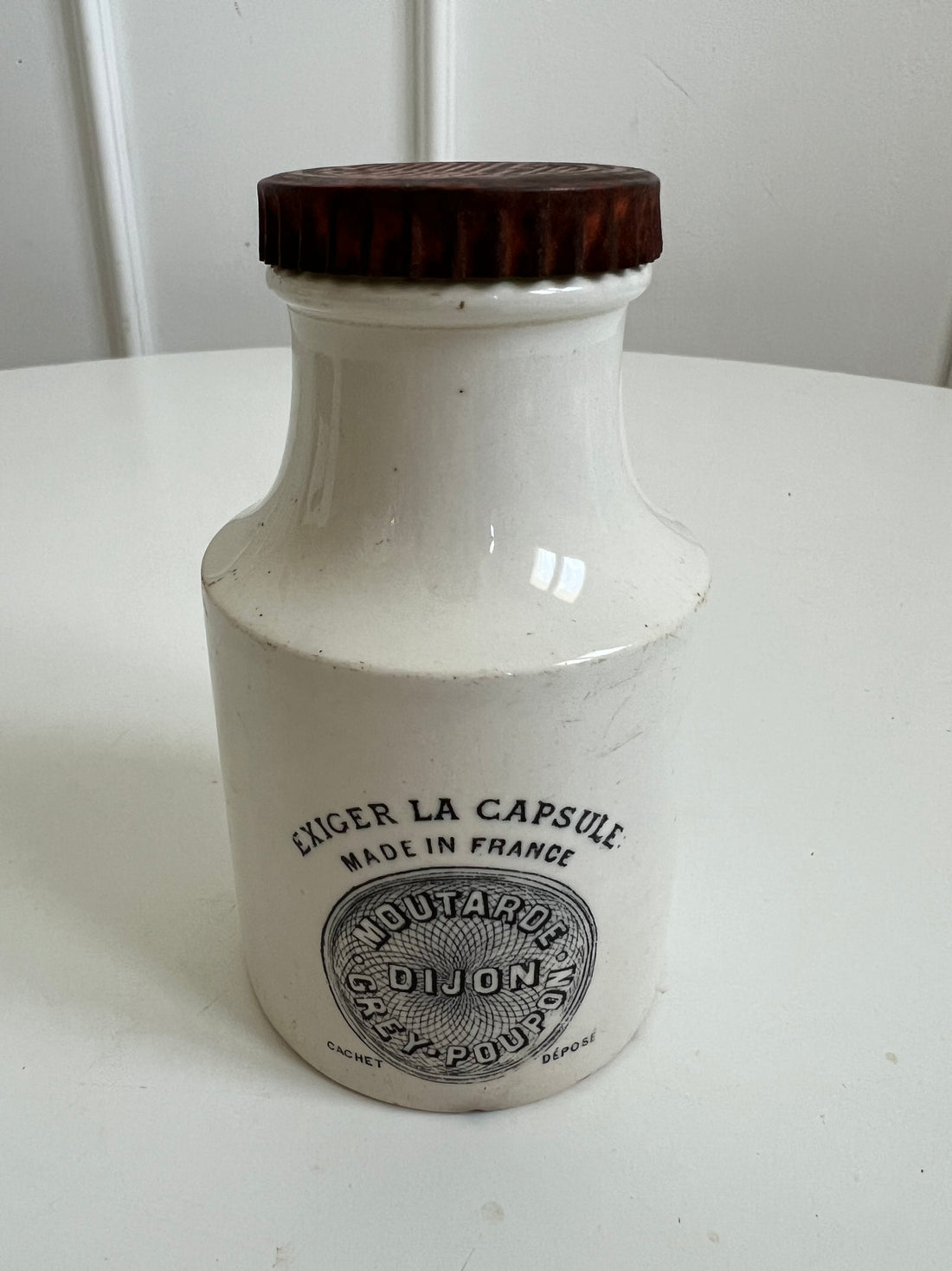 Ancien pot à moutarde Digoin Grey-Poupon