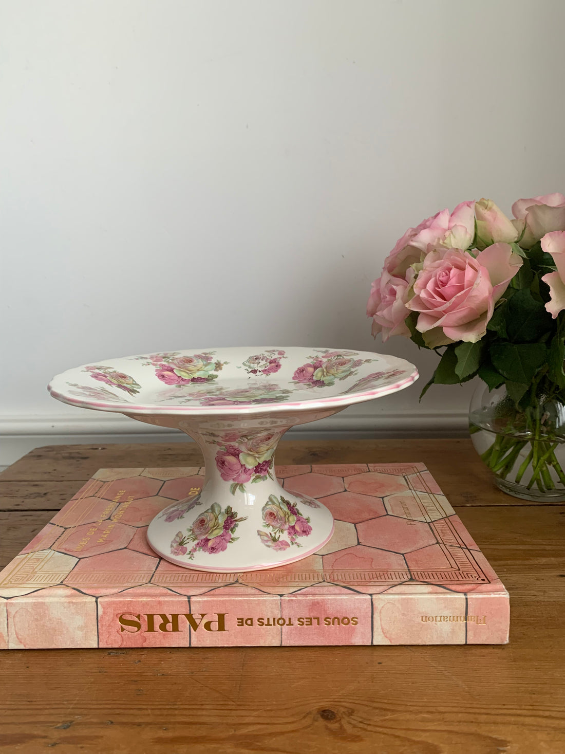 Compotier anglais aux roses