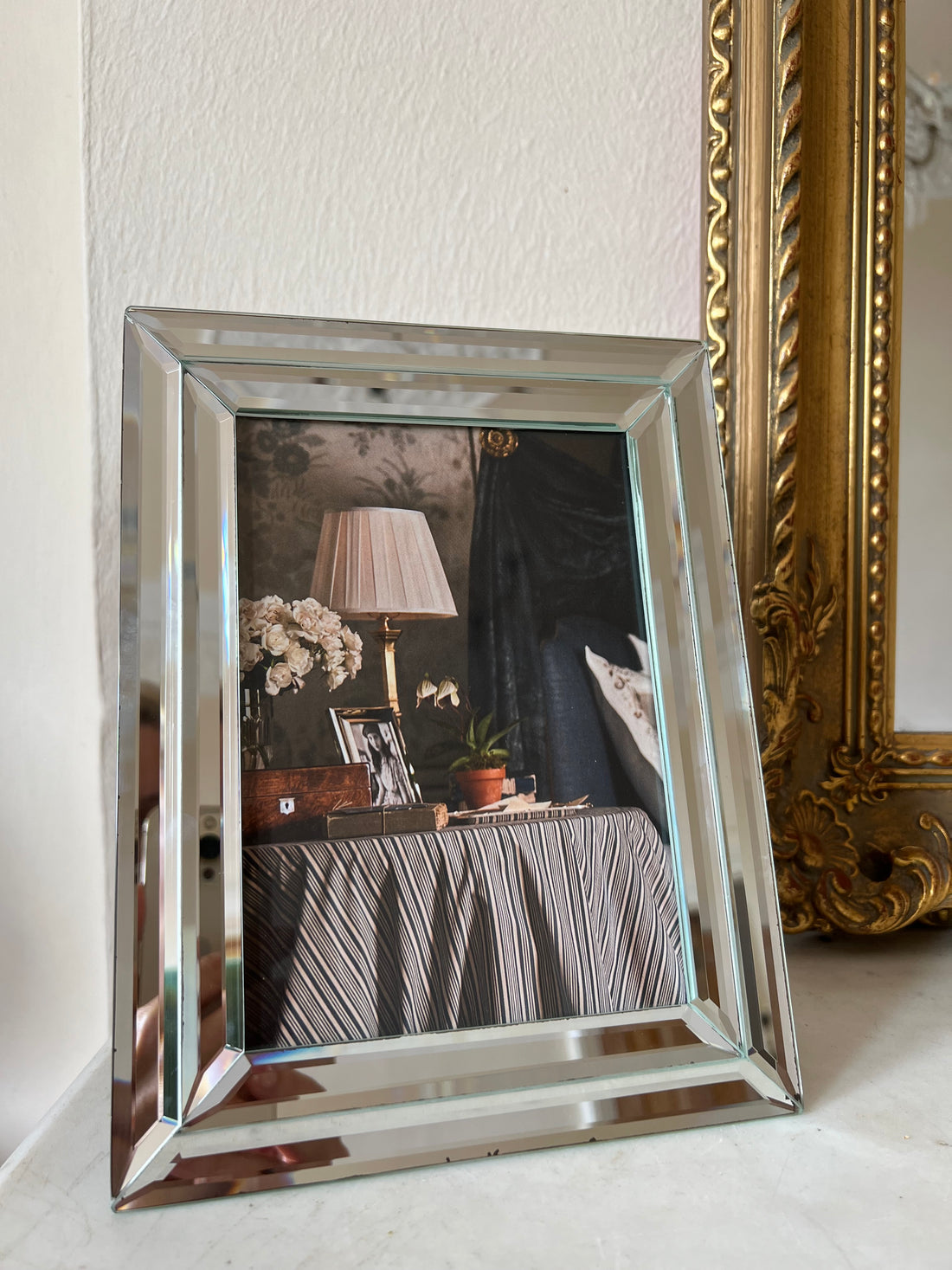 Cadre en miroir biseauté