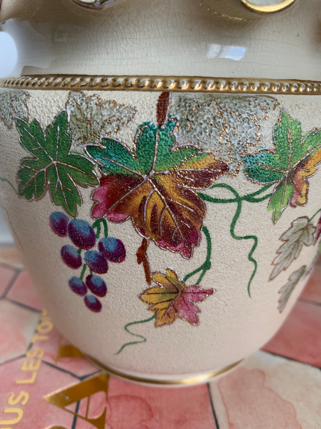 Pot à biscuits anglais monogrammé 1880-1910