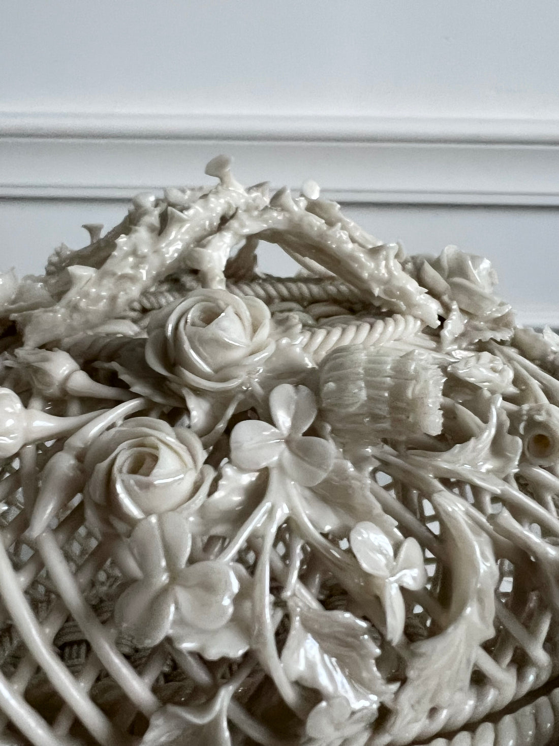 Corbeille d’apparat Belleek - Irlande - 1890