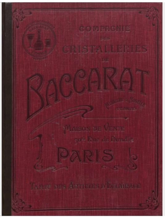 Lanterne Baccarat Art Nouveau