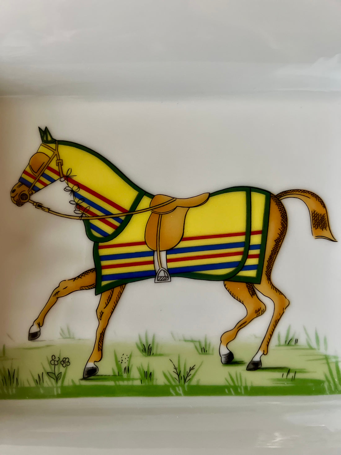 Vide-poche cendrier Hermès « Cheval à la couverture »