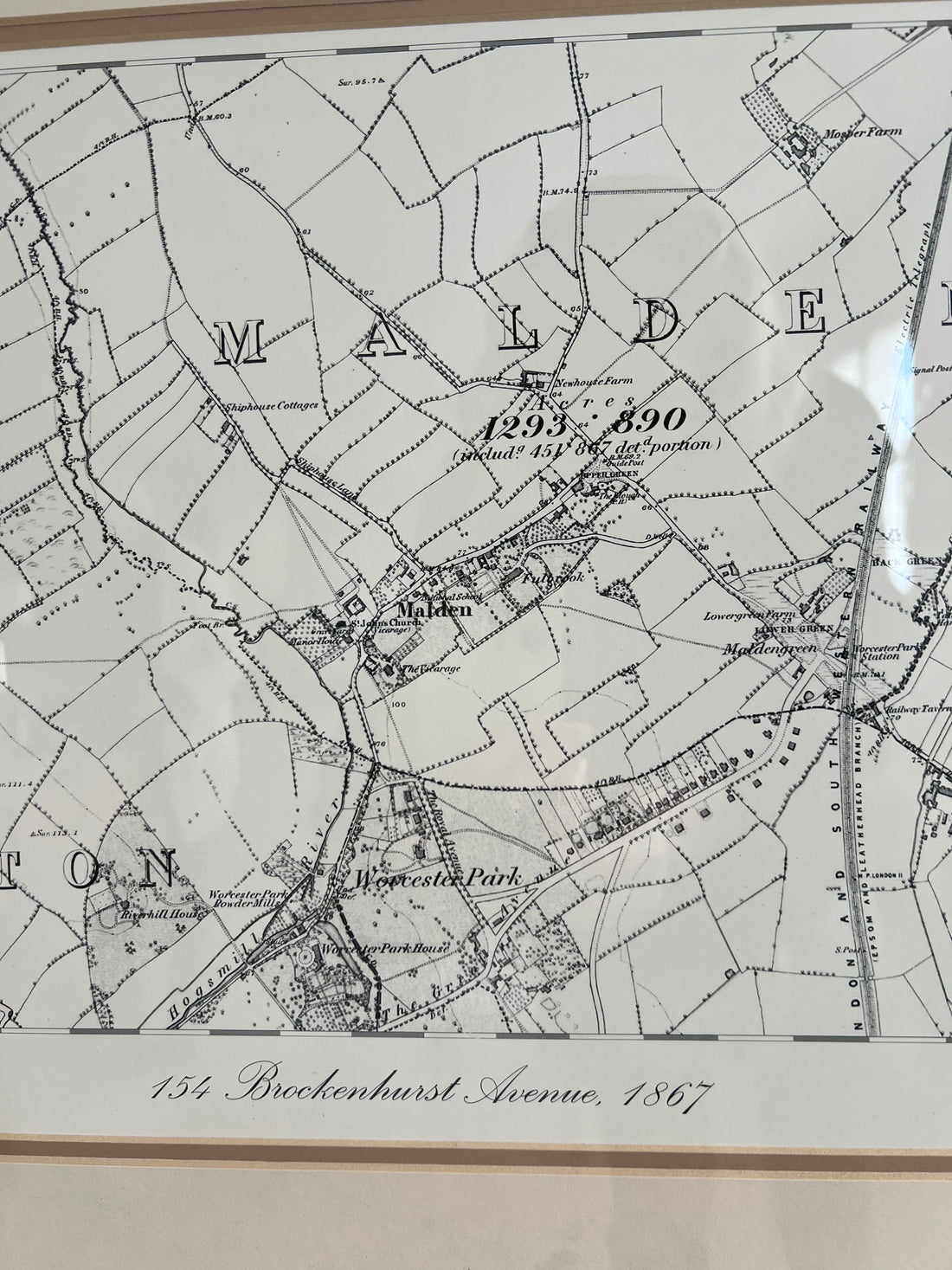 Carte anglaise 1867