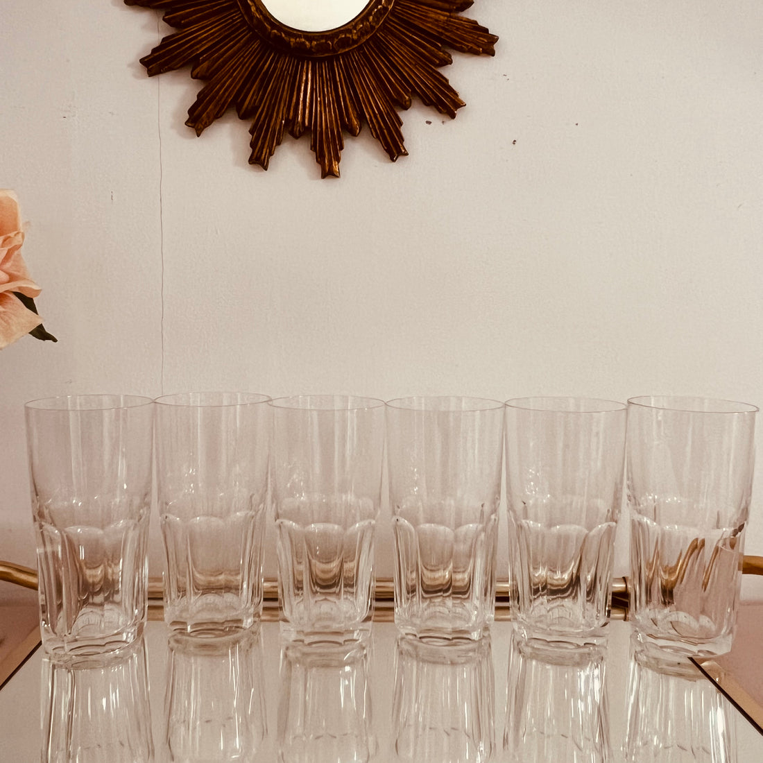 6 grands verres Saint Louis