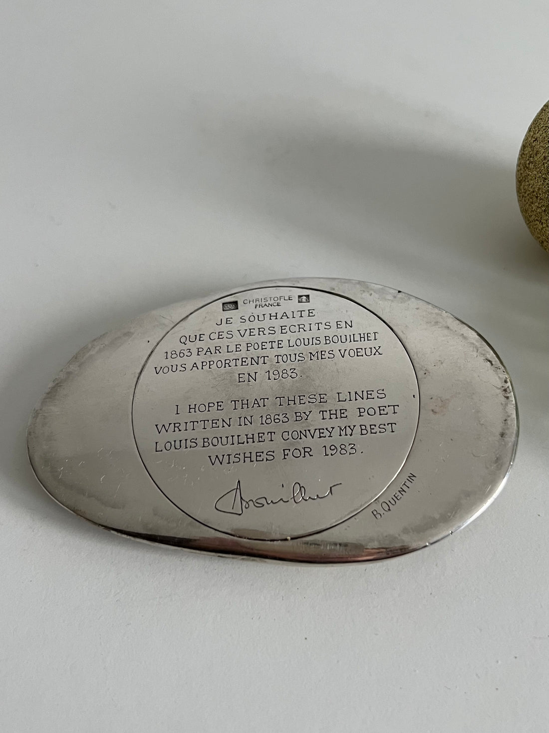 Presse-papier Collector 1983 Bernard Quentin pour Christofle