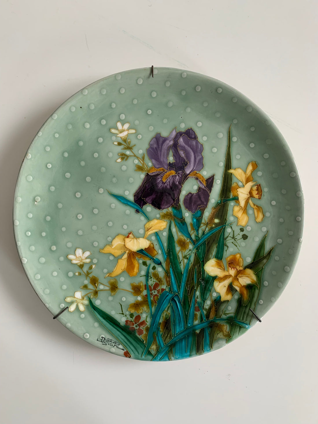 Paire d'assiettes Art Nouveau Felix Optat Milet Emile Diffloth XIXème