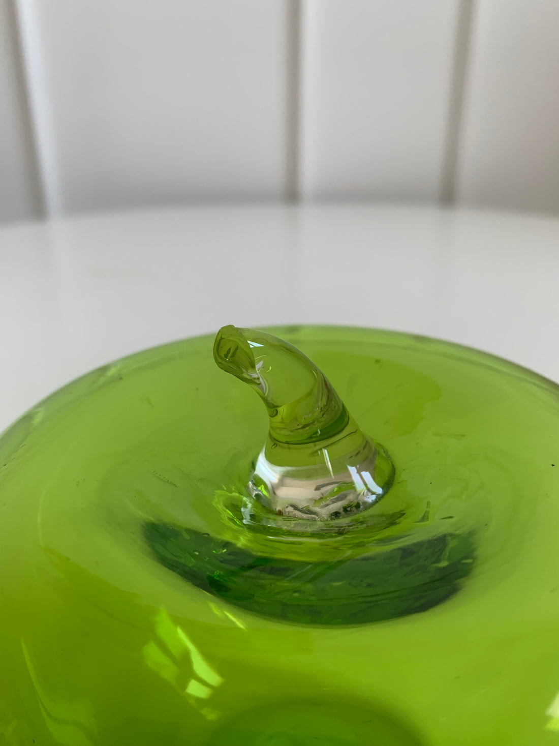 Pomme en verre soufflé Murano