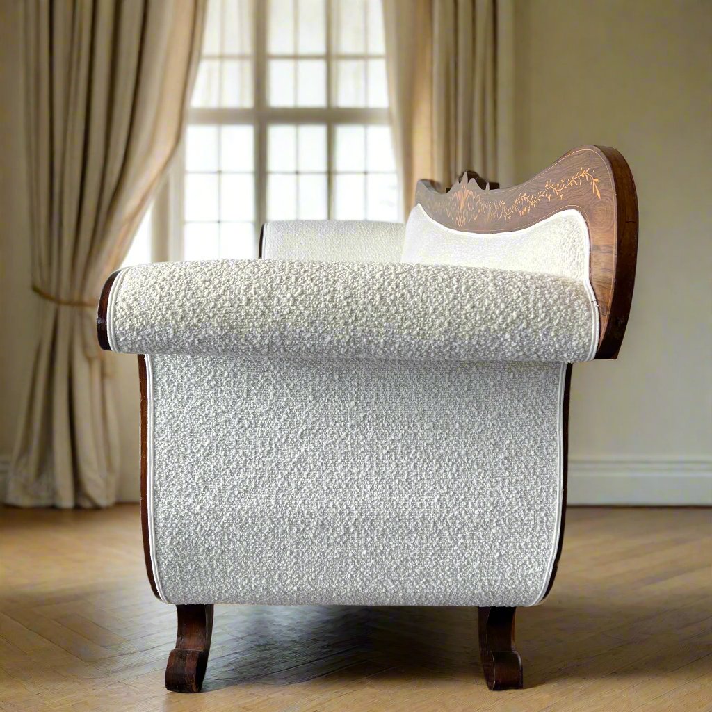 Banquette en palissandre Charles X