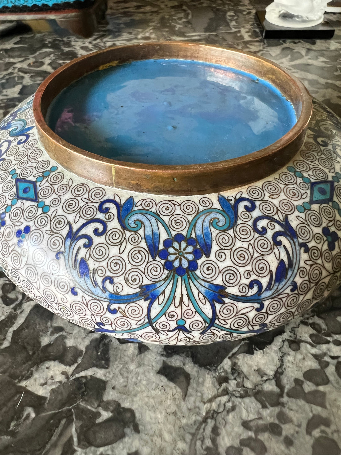 Coupe chinoise XIXème cloisonnée