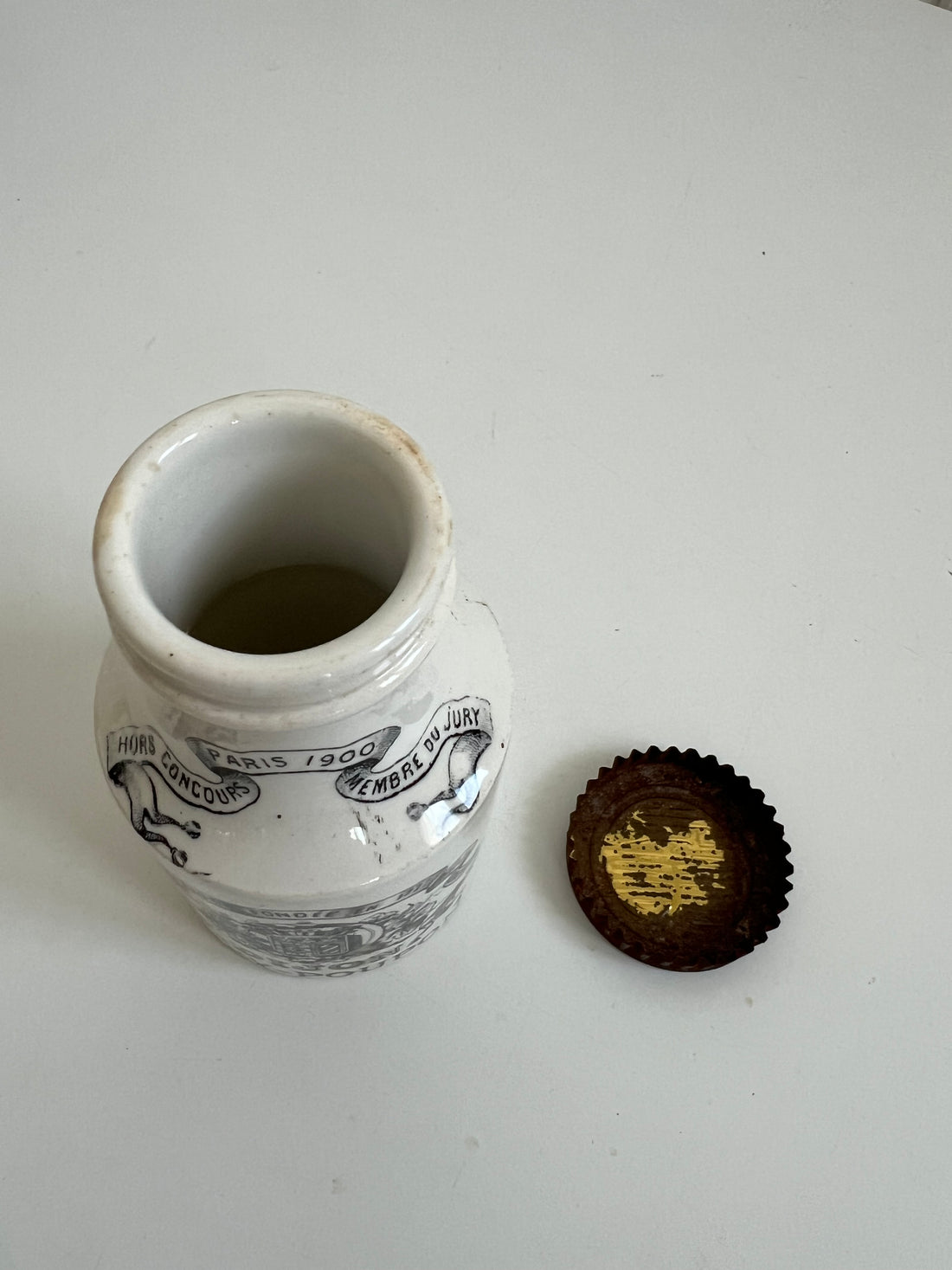 Ancien pot à moutarde Digoin Grey-Poupon
