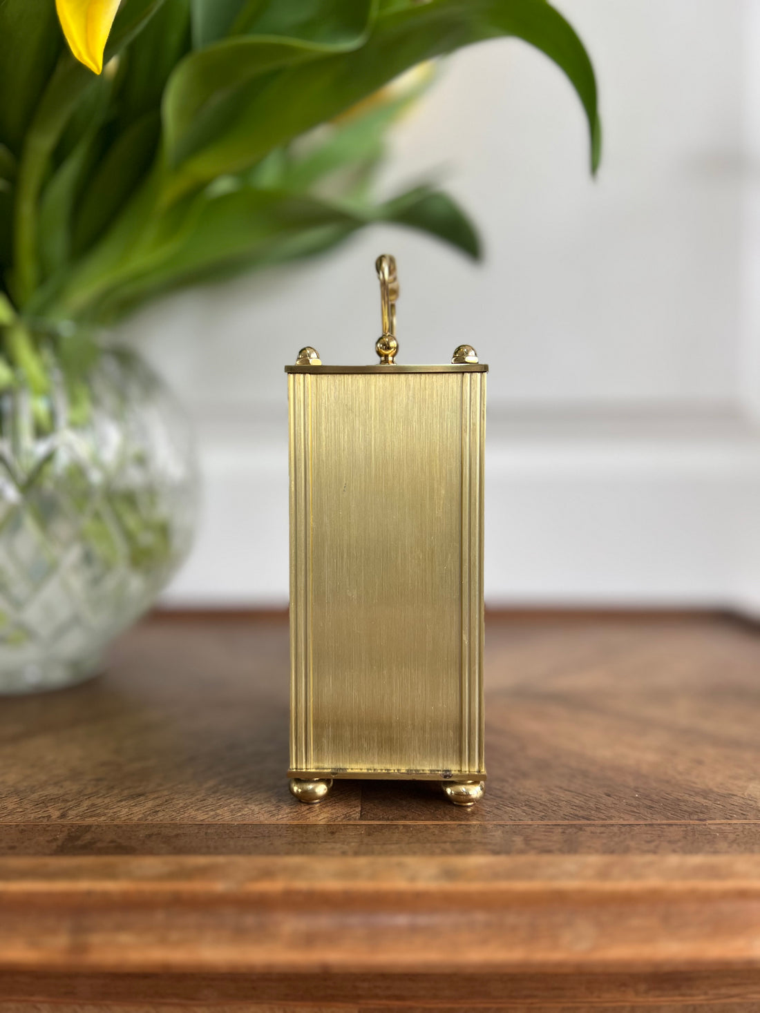 Horloge à poser 14 cm Blandford dorée - Angleterre - fin XXème