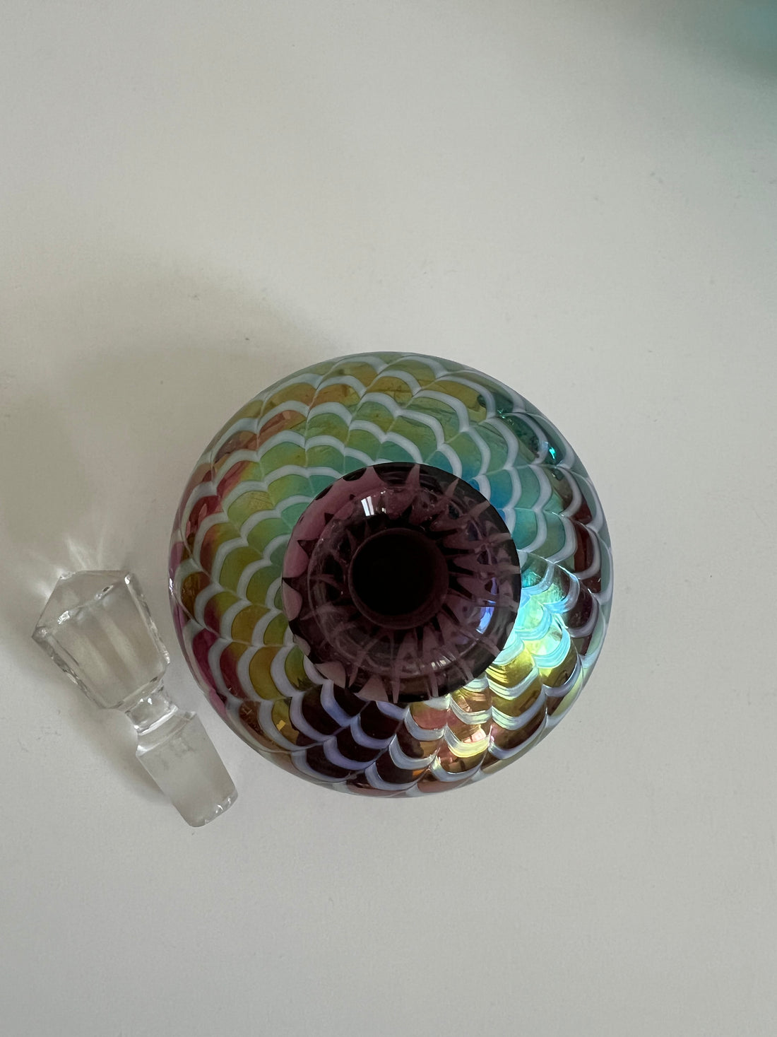 Flacon à parfum irisé Murano