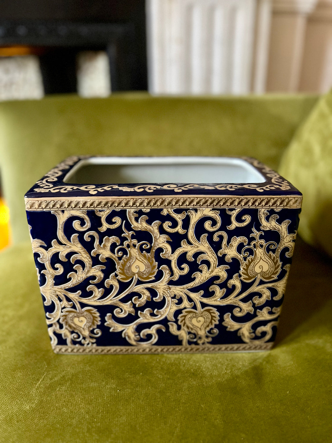 Jardinière madras en céramique