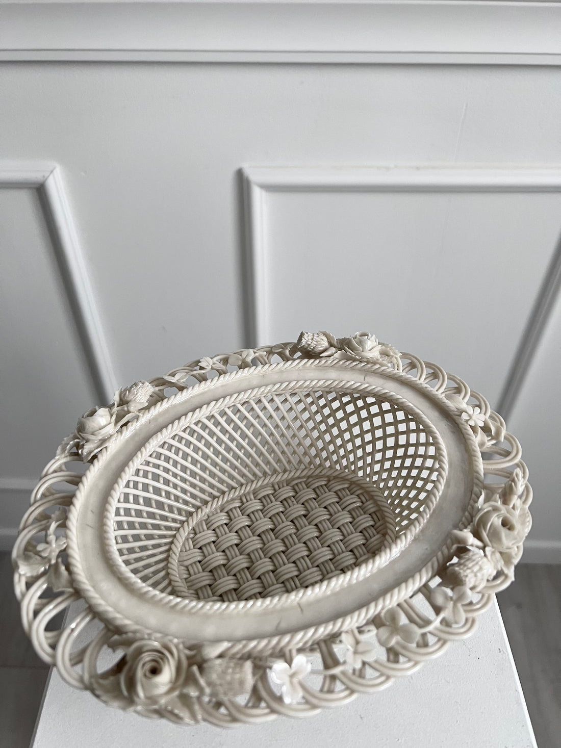 Corbeille d’apparat Belleek - Irlande - 1890