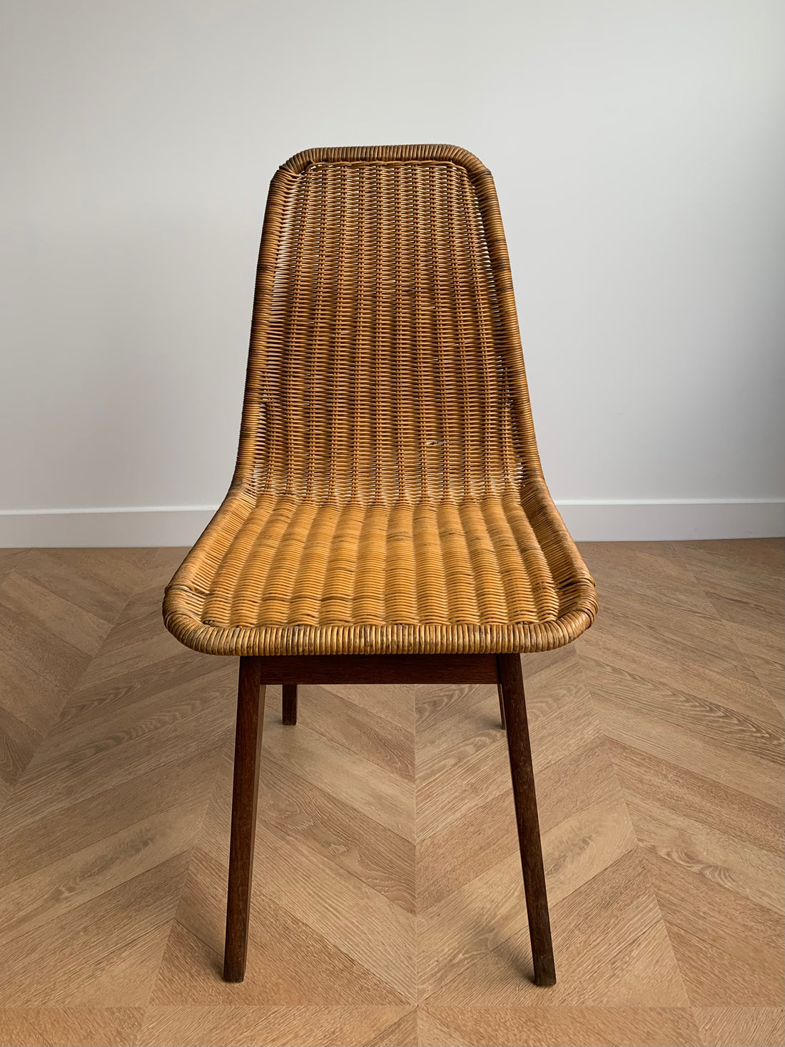 Chaise pieds compas 1950 (livraison incluse)