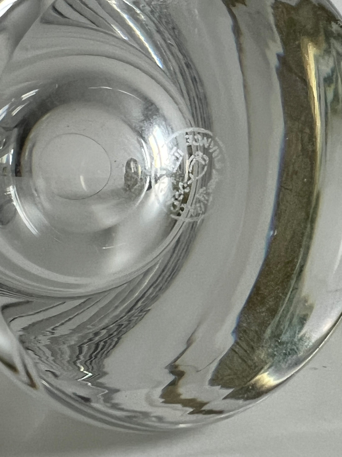 "Elle et Lui" Paire de verres Baccarat