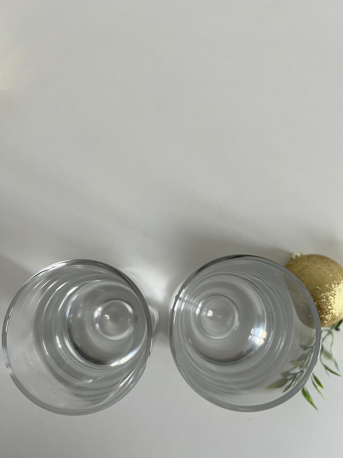 "Elle et Lui" Paire de verres Baccarat