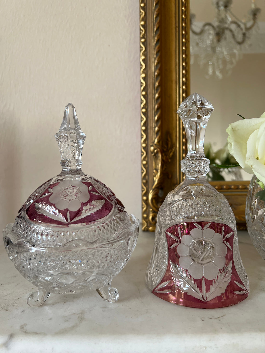 Sonnette de table en cristal