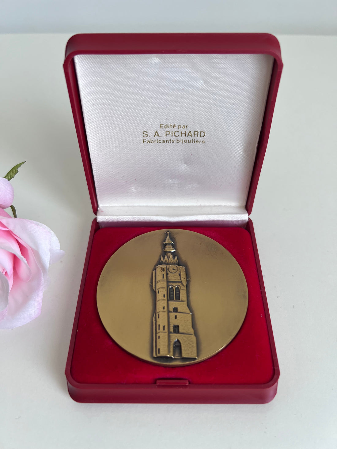 Médaille en bronze officielle Ville de Béthune - Pichard Bijoutier 1970