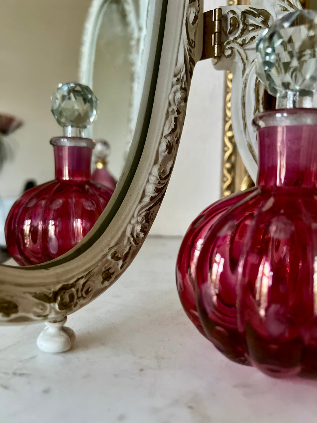 Miroir triptyque - Angleterre - 1950