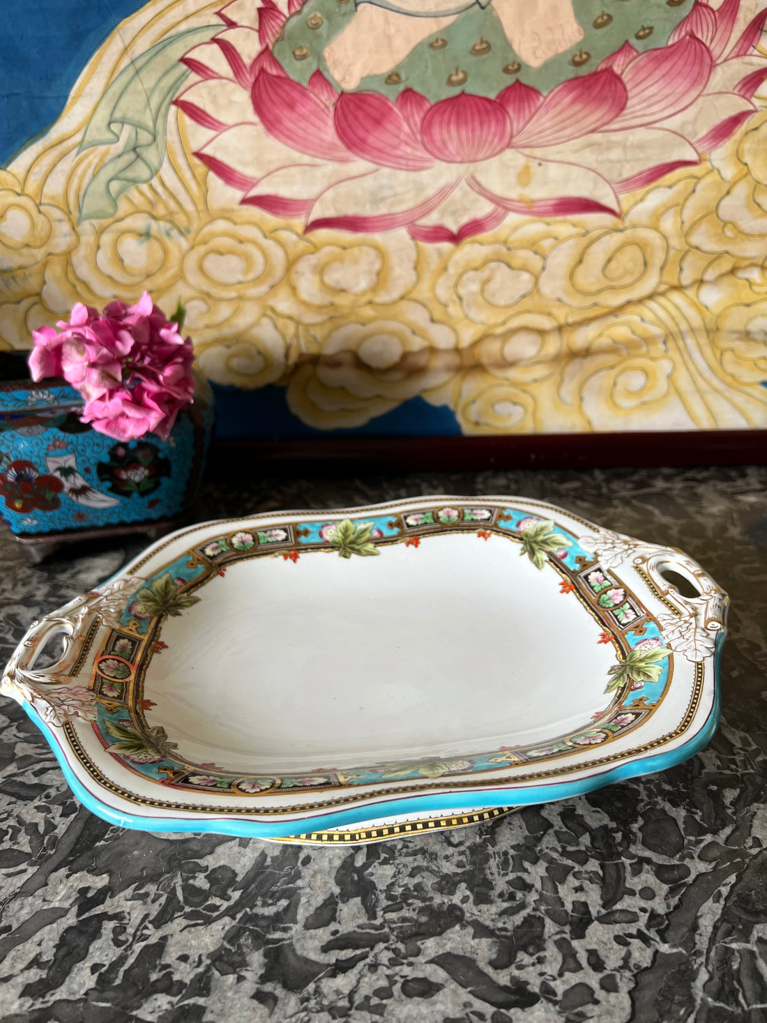 Plat Wedgwood Argyle fin XIXème