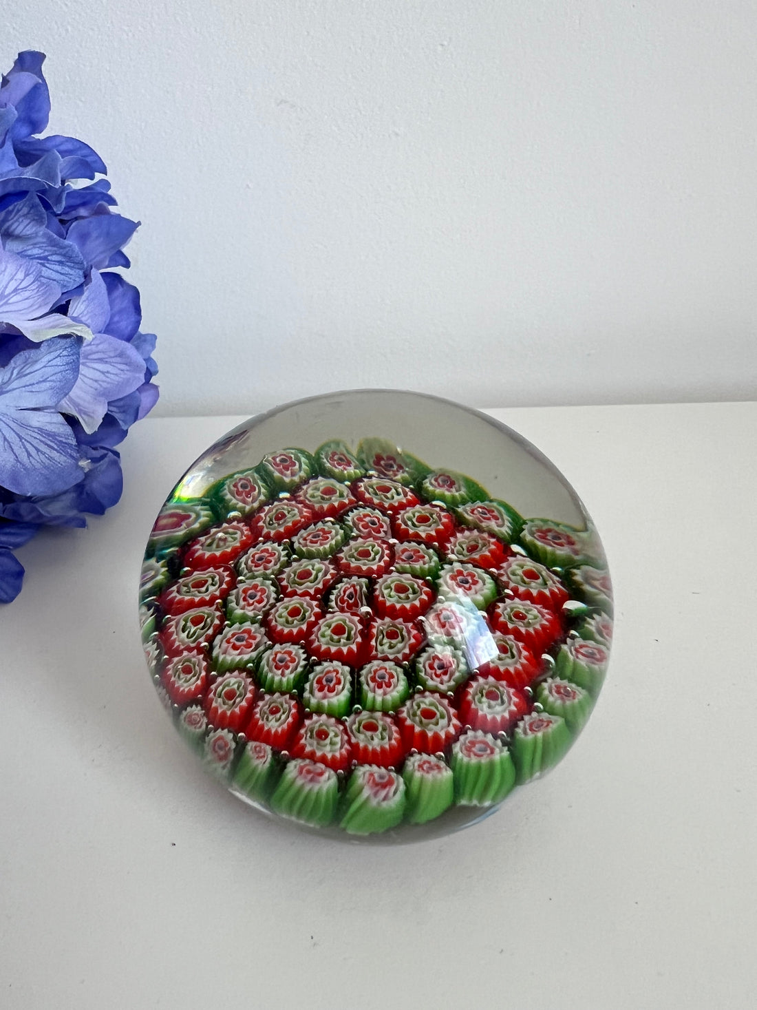 Presse-papier millefiori vintage
