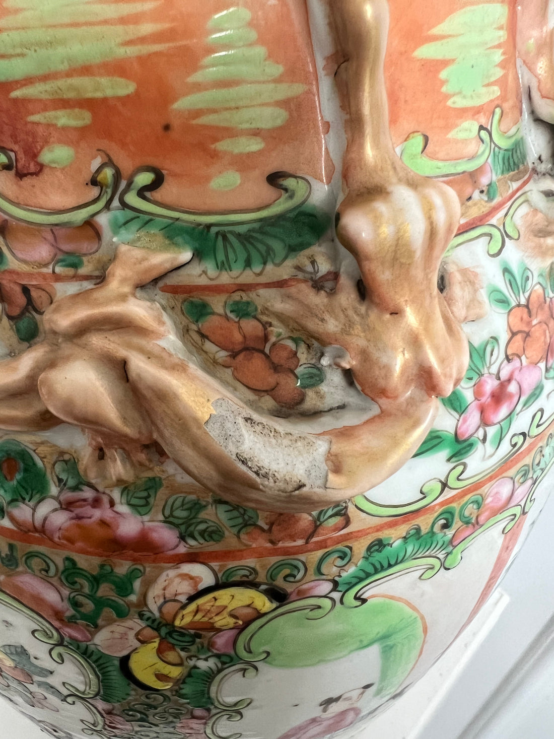Paire de vases de Canton XIXème (livraison incluse)