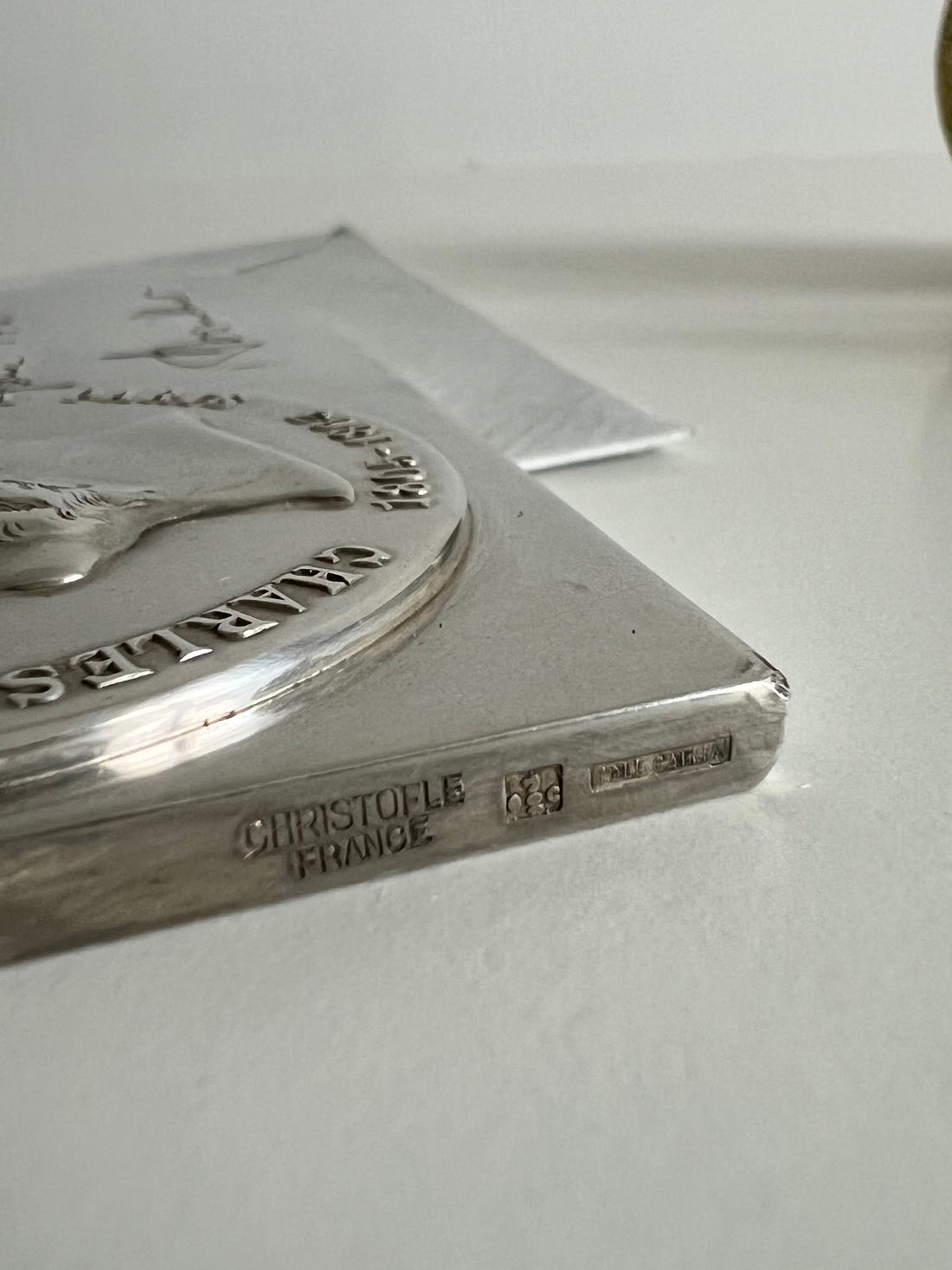 Presse-papier médaillon Christofle 1969