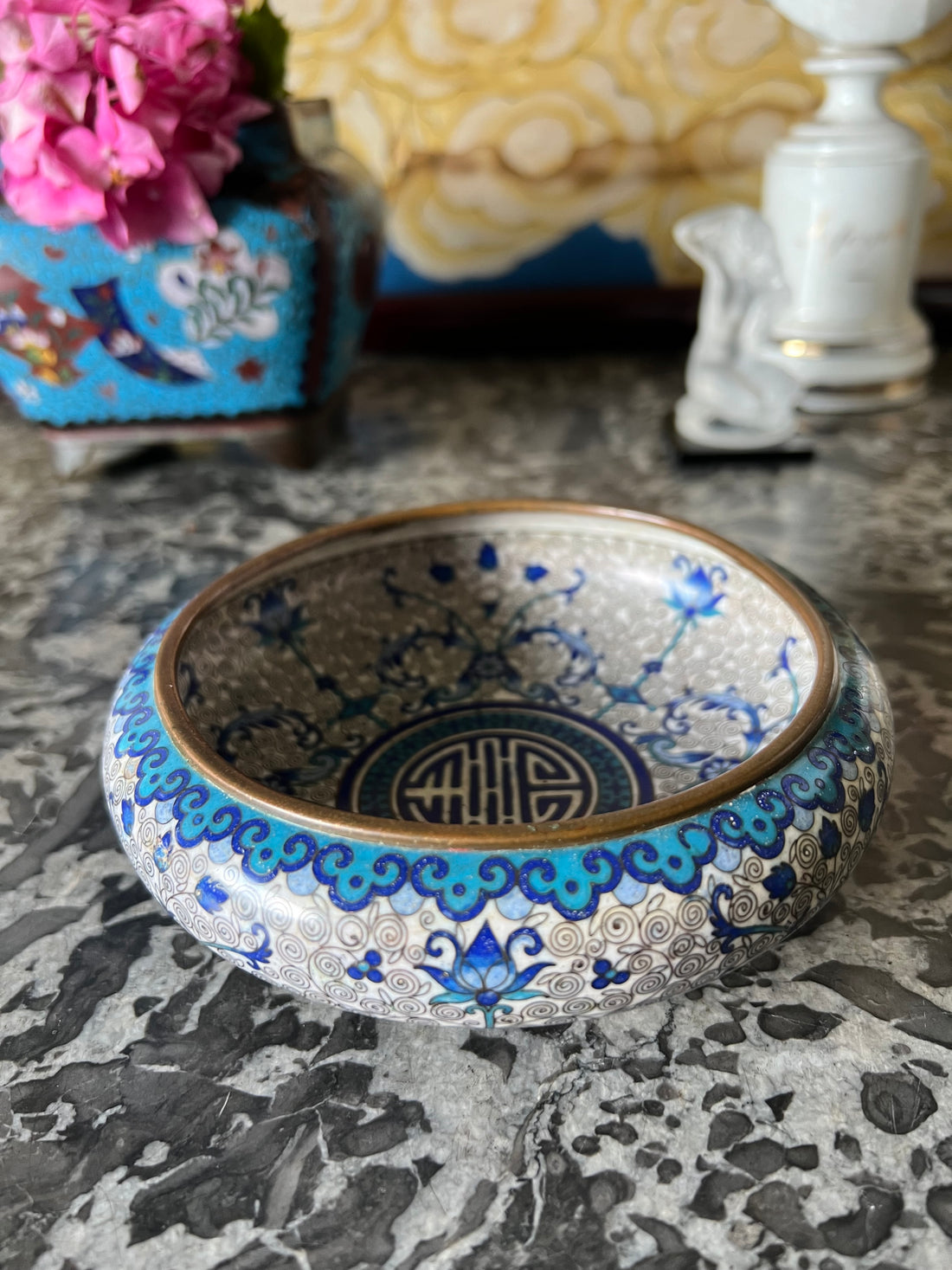 Coupe chinoise XIXème cloisonnée