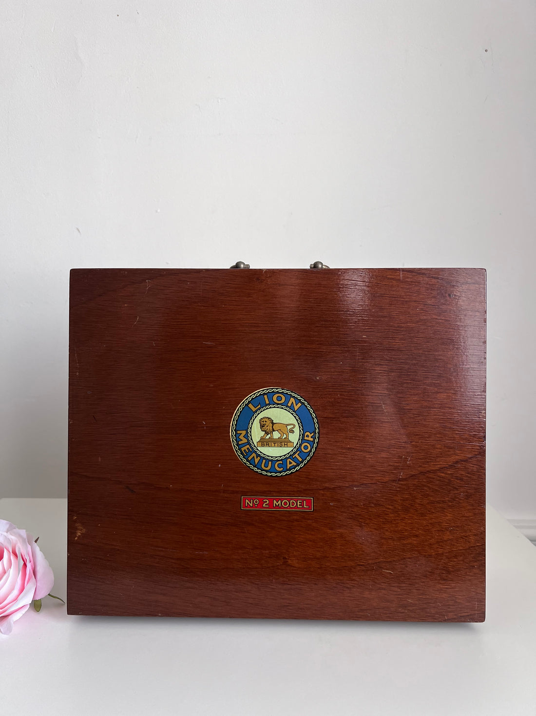 Polycopieur anglais 1930 coffret acajou- Lion Menucator No.2, complet