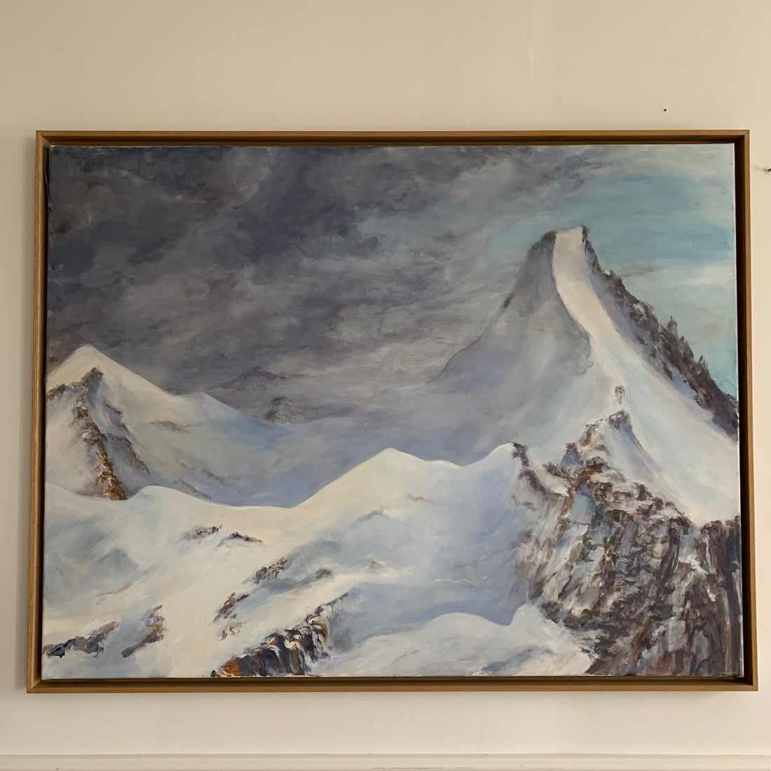 Grand tableau encadré paysage alpin