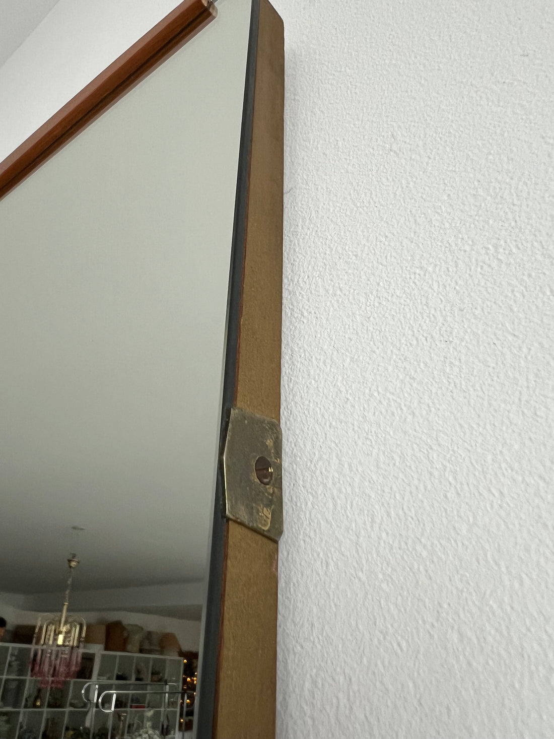 Miroir scandinave teck vintage