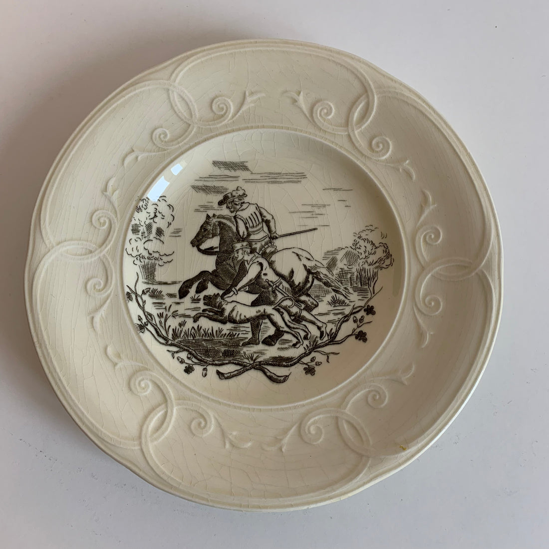 Suite de 8 assiettes à dessert Gien (#2)