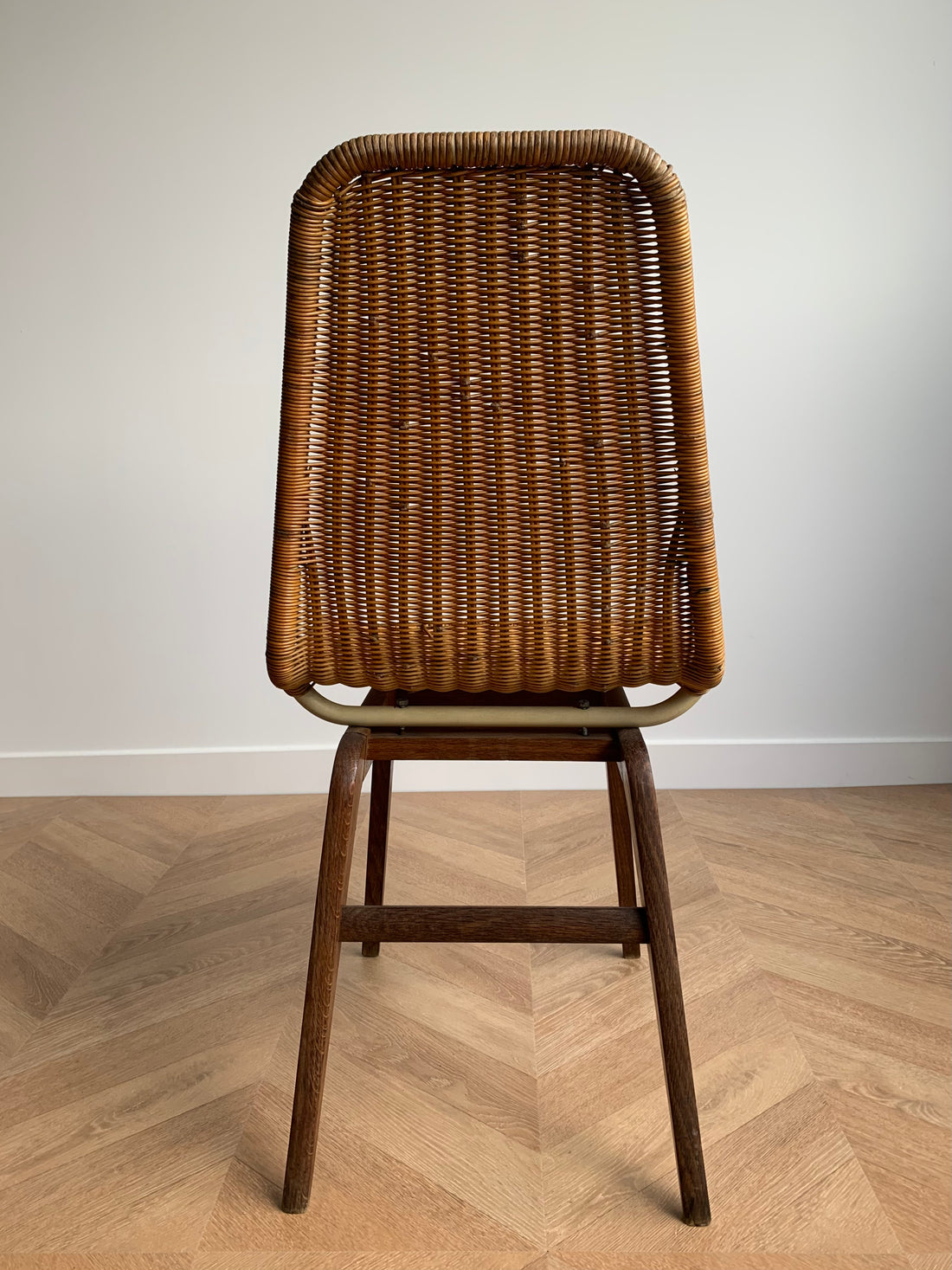 Chaise pieds compas 1950 (livraison incluse)